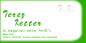 terez ketter business card